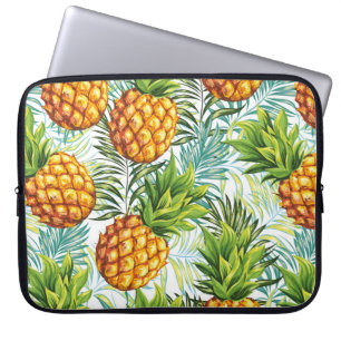 Ananas. Naadloos patroon. florale pleister Laptop Sleeve