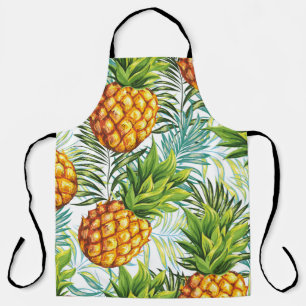 Ananas. Naadloos patroon.  florale pleister Schort