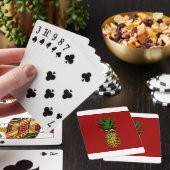 Ananas Newsprint Afbeelding Speelkaarten (Insitu)