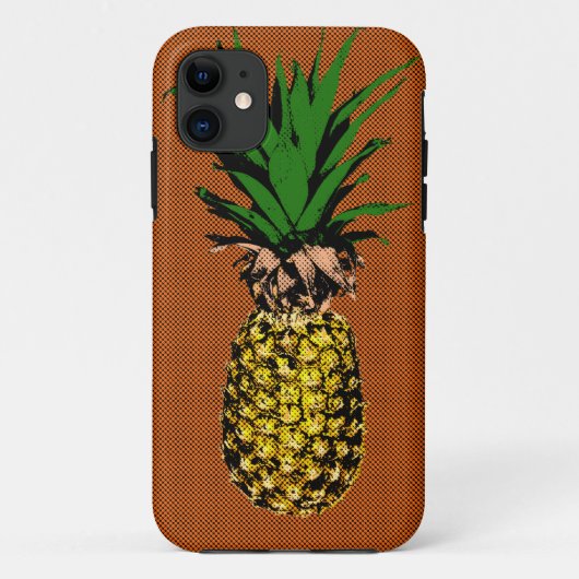 Ananas Newsprint Case-Mate iPhone Case (Achterkant)
