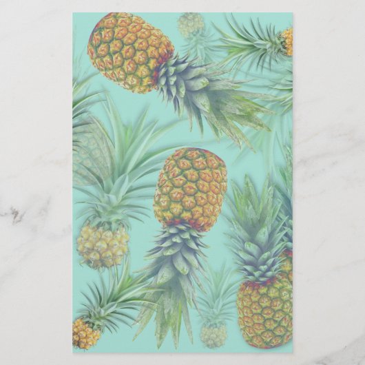 Ananas Noël Famille Dîner Menu (Dos)