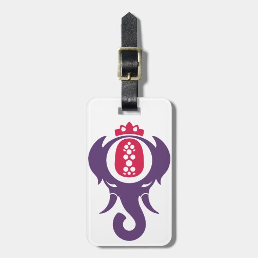 Ananas Olifant Bagagelabel (Voorkant verticaal)