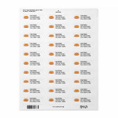Ananas omgekeerde cake etiket (Full Sheet)