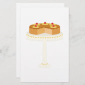 Ananas onderaan Cake Briefpapier (Voorkant / Achterkant)