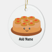 Ananas onderaan Cake Keramisch Ornament (Links)