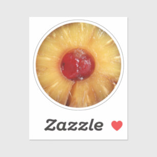 Ananas onderaan Cake Sticker