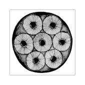 Ananas ondersteboven Cake Cherries Baking Dessert Rubberstempel (Afrduk)