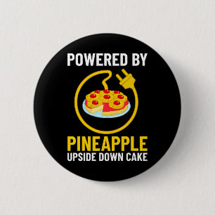 Ananas ondersteboven Cake Recipe Ronde Button 5,7 Cm