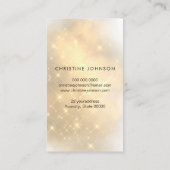 ananas op goudstof visitekaartje (Achterkant)