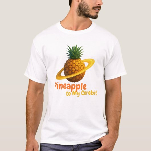 Ananas op mijn Corebit T-shirt (Voorkant)