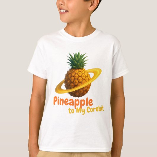 Ananas op mijn corebit. t-shirt (Voorkant)