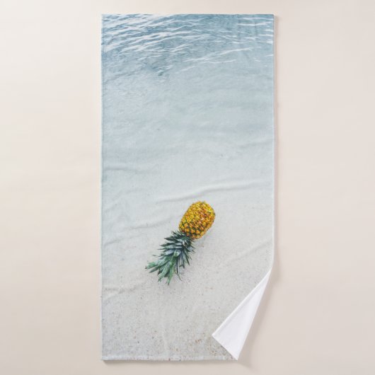 Ananas op zee badhanddoek (Badhanddoek)