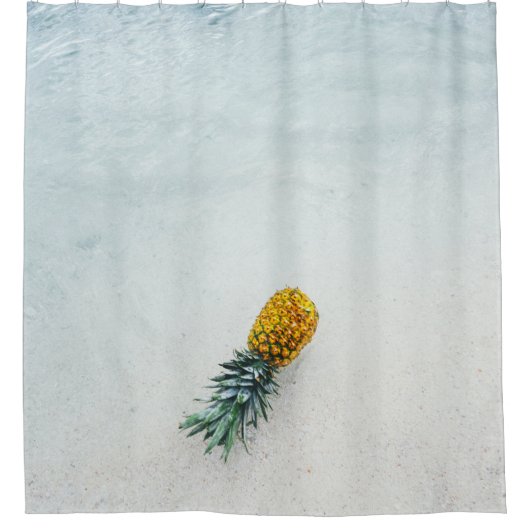 Ananas op zee douchegordijn (Voorkant)