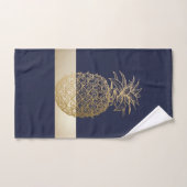 Ananas Or, Grille - Personnalisé (Serviette à main)