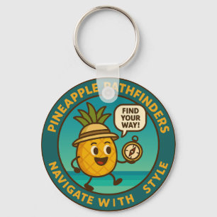 Ananas Padfinders Navigeren Met Stijl Sleutelhanger