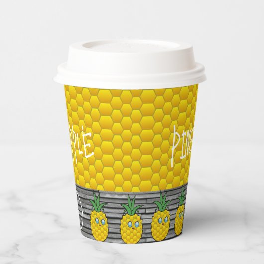 ananas papieren bekers (Links)