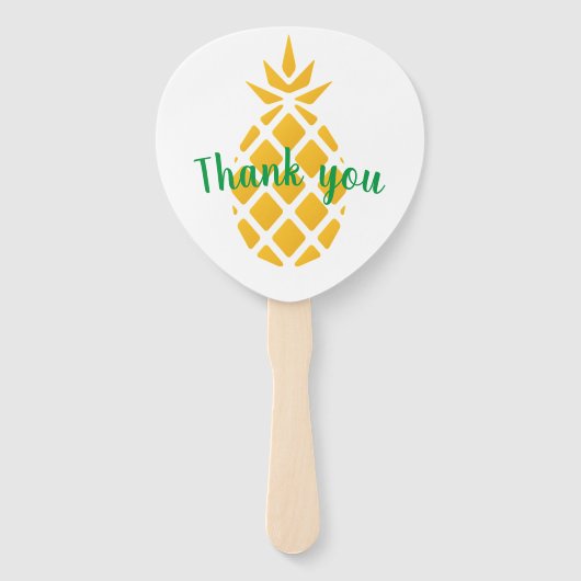 Ananas partij gunsten - hand fans handwaaier (Voorkant)