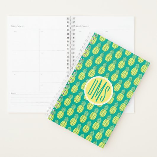 Ananas Pastel | Monogramme (Devant avec enveloppe)
