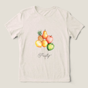 Ananas Peer Vruchten Ballon Tri-Blend Shirt