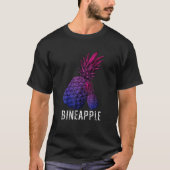 ananas Pineapple Bisexual Pride Bisexuality Fla T-shirt (Voorkant)