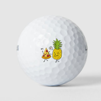 Ananas pizza golfballen