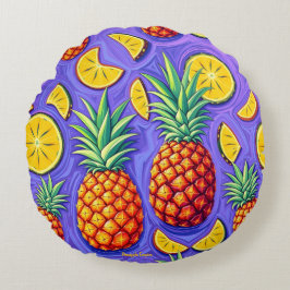Ananas Pop - Pineapple Empire Rond Kussen