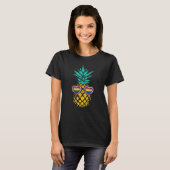  Ananas Rainbow Pride Flag Zonnebril T-shirt (Voorkant volledig)