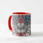 Ananas Rode Mieren & Blauwe Vlinders Signature Mok (Voorkant links)