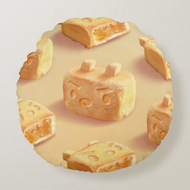 ananas rond kussen (Voorkant)