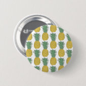 ananas ronde button 5,7 cm (Voorkant /achterkant)
