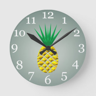 ananas ronde klok