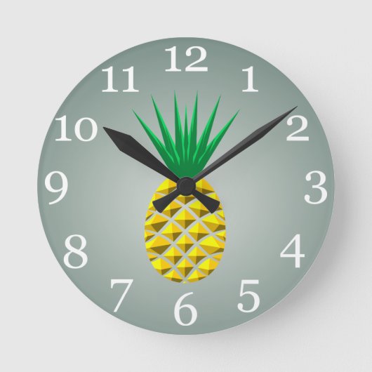 ananas ronde klok (Voorkant)