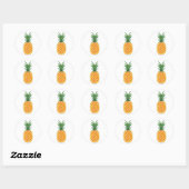 ananas ronde sticker (Vel)