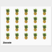 ananas ronde sticker (Vel)