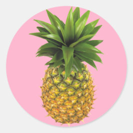 ananas ronde sticker