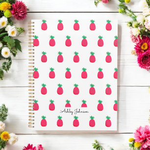 Ananas rose blanc Motif mignon