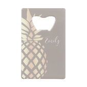 Ananas rose et gris d'or d'en cuivre assez élégant (Dos)