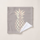 Ananas rose et gris d'or d'en cuivre assez élégant (Gant de toilette)