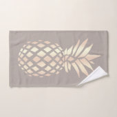 Ananas rose et gris d'or d'en cuivre assez élégant (Serviette à main)