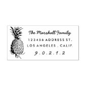 ananas Rubber Return Address Stamp Rubberstempel (Afrduk)