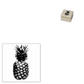 ananas 	rubberstempel (Gestempeld)