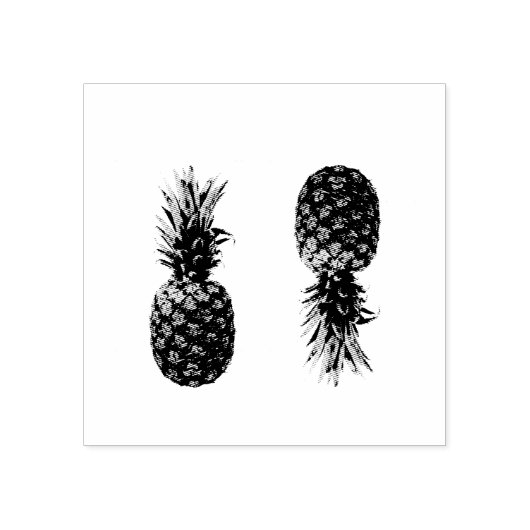 ananas rubberstempel (Afrduk)