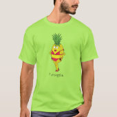 Ananas Schattige Meisje Bikini Funny T-shirt (Voorkant)