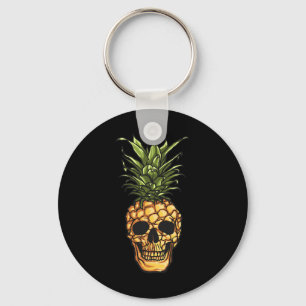 Ananas Schedel Hawaii Aloha Stranden Hawaiiaanse G Sleutelhanger
