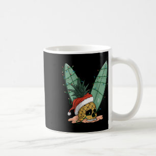 Ananas Schedel Kerstmis In Juli Kerstman Hoed Voor Koffiemok