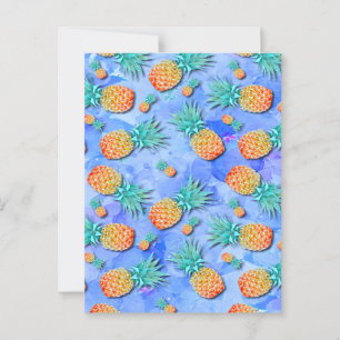 Ananas. Schilderen. Feest. Briefkaart