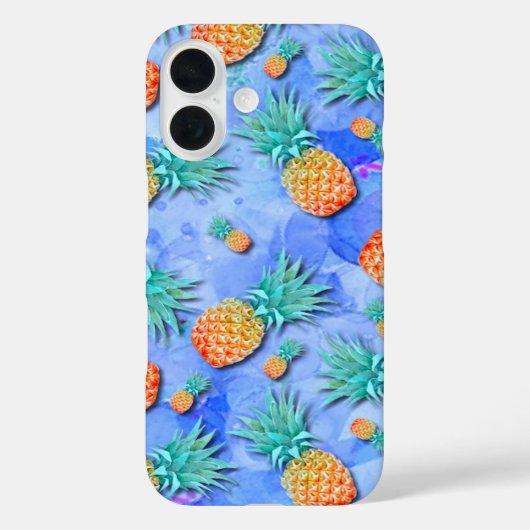 Ananas. Schilderen. Feest. Case-Mate iPhone Case (Achterkant)
