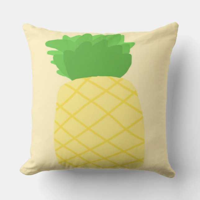ananas schilderij kunst kussen (Voorkant)