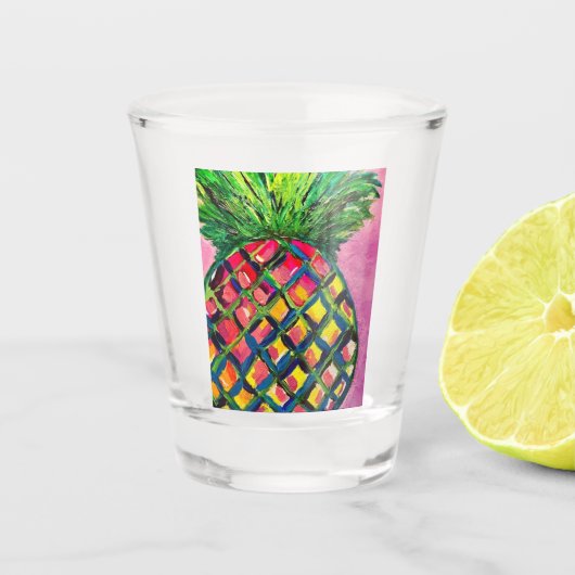 ananas shotglas shot glas (Voorkant)