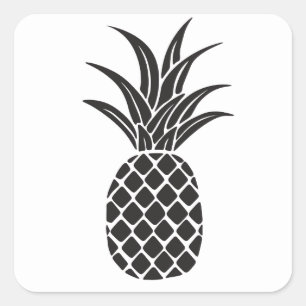 Ananas Silhouet Sticker